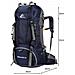 Knight 50l+10l Zaino Da Trekking Colore: Nero - Foto miniatura 3