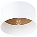 Sollux Lighting Lampada Da Soffitto Telesto Bianco/marrone Chiaro Sl.1393 - Scandinavo Lampade Da Soffitto Bianco/marrone Chiaro 20x35x35 Cm - Foto miniatura 1