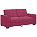 Divano a 2 Posti Rosso Vino 140 cm in Velluto - Foto miniatura 1