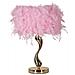 Lampada Da Tavolo Piume 4 - Rosa - Metallo - 25x25x47 Cm - Foto miniatura 1