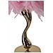 Lampada Da Tavolo Piume 4 - Rosa - Metallo - 25x25x47 Cm - Foto miniatura 4
