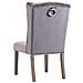 Sedia Da Pranzo Grigia In Velluto - Foto miniatura 4