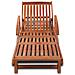 Lusso Casadino -  Lettino Prendisole In Legno Massello Di Acacia - Foto miniatura 1