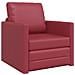 Divano Letto 2-in-1 Rosso Borgogna 74x77x81 cm Ecopelle - Foto miniatura 1