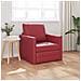 Divano Letto 2-in-1 Rosso Borgogna 74x77x81 cm Ecopelle - Foto miniatura 2