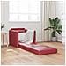 Divano Letto 2-in-1 Rosso Borgogna 74x77x81 cm Ecopelle - Foto miniatura 3