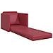 Divano Letto 2-in-1 Rosso Borgogna 74x77x81 cm Ecopelle - Foto miniatura 4