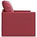 Divano Letto 2-in-1 Rosso Borgogna 74x77x81 cm Ecopelle - Foto miniatura 6