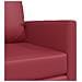 Divano Letto 2-in-1 Rosso Borgogna 74x77x81 cm Ecopelle - Foto miniatura 8