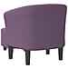 Poltrona Cabriolet con Poggiapiedi Viola in Tessuto - Foto miniatura 5