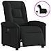 Poltrona Elettrica Reclinabile Nera in Tessuto - Foto miniatura 1