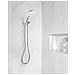 Kit Doccia Con Soffione E Flessibile Iquira 4 Funzioni Argento - Foto miniatura 1
