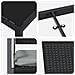 Set da Pranzo per Giardino 5 pcs Nero Poly Rattan - Foto miniatura 9