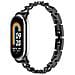 Cinturino A Bracciale In Metallo Compatibile Con Xiaomi Mi Band 8/9/10 - Elegante Cinturino In Acciaio Inossidabile Black - Foto miniatura 1