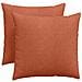 Cuscini da Divano 2 pcs Rosso Arancio 50 x 50 cm - Foto miniatura 1