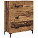 Credenza con cassetto 2 pcs Legno vecchio Legno multistrato - Foto miniatura 6