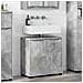 Mobile per lavabo da bagno Grigio cemento 60 x 30 x 60 cm - Foto miniatura 2