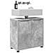 Mobile per lavabo da bagno Grigio cemento 60 x 30 x 60 cm - Foto miniatura 3