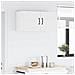 Pensile cucina 2 pcs Bianco 40 x 31 x 40 cm Legno multistrato - Foto miniatura 4