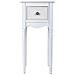 Comodino In Legno Bianco 33 X 26,5 X 72,5 - Foto miniatura 3