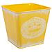 Cestino Giallo In Metallo 14,5x13x10,5 - Foto miniatura 1
