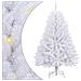 Albero di Natale artificiale Bianco 150 cm PVC e Metallo - Foto miniatura 1
