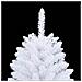 Albero di Natale artificiale Bianco 150 cm PVC e Metallo - Foto miniatura 6