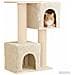 Albero per gatti con pali per graffiare in sisal Crema 114 cm - Foto miniatura 3
