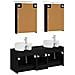 Set di mobili per il bagno 5 pcs Rovere Nero - Foto miniatura 8