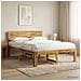 Letto matrimoniale con testiera ROSTOCK Bianco 140 x 190 cm - Foto miniatura 2