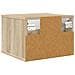 Mobiletto da comodino a parete GOTHA 2 pz Rovere Sonoma - Foto miniatura 6