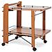 Carrello Portavivande 2 Ripiani - Modello Service Noce - Foto miniatura 2