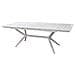 Set Tavolo Giardino Allungabile Rettangolare 150/200 X 90 Con 6 Sedie In Legno Di Acacia Bianco Per Esterno - Foto miniatura 4