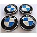 4 Tappi Coprimozzo Logo Bmw 68mm Serie 1 2 3 4 5 6 7 M Z X Borchie Cerchi Lega I - Foto miniatura 1