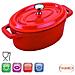 25911- Casseruola Rossa Alluminio Ovale Pressofuso 11,5x7,5 Cm - Foto miniatura 1