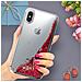 Cover Iphone X / Xs Protezione Rigida Paillettes Liquide - Rosso - Foto miniatura 4