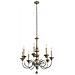 Lampadario A 8 Luci Finitura Oro, E14 - Foto miniatura 3