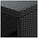 Tavolo Da Bar Con Ripiani Nero 120x60x110 Cm In Polyrattan - Foto miniatura 7