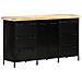 Credenza 140x38x76 Cm In Legno Di Mango Grezzo - Foto miniatura 1