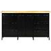 Credenza 140x38x76 Cm In Legno Di Mango Grezzo - Foto miniatura 4