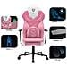 X-gamer 2.0 Sedia Gaming Gamer Da Ufficio Design Ergonomico Cuscino Lombare Rivestimento In Tessuto Braccioli Confortevoli (rosa-bianco)  - Foto miniatura 3