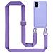 Catena Di Telefoni Cellulari Compatibile Con Samsung Galaxy A52 (4g / 5g) / A52s In Liquid Nero - Coperchio Di Protezione In Silicone Con Cordino Regolabile In Lunghezza - Foto miniatura 1