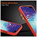 Custodia Compatibile Con Samsung Galaxy S10 In Rosso Opaco - Bottoni Neri - Coperchio Protettivo Ibrido Con Interno In Silicone Tpu E Retro In Plastica Opaca - Foto miniatura 6