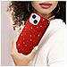 Cover Iphone 14 Plus Semi-rigida Con Paillette Amovibili Rossa - Foto miniatura 4