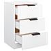 Comodino Bianco 40x36x65 Cm - Foto miniatura 7