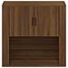 Armadietto A Muro Rovere Marrone 80x33x80 Cm Legno Multistrato - Foto miniatura 3