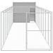 Casetta Cani Corsa Grigio Chiaro 214x1069x181cm Acciaio Zincato - Foto miniatura 2