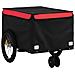 Rimorchio Da Bici Nero E Rosso 30 Kg In Ferro - Foto miniatura 9