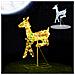 Renna Luminosa Natalizia Addobbo Per Esterno Cervo Led Luce Calda 58 X 59 Cm - Foto miniatura 4