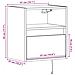 Mobili TV a Parete con Luci LED 2pz Grigio Cemento 41x31x45 cm - Foto miniatura 6